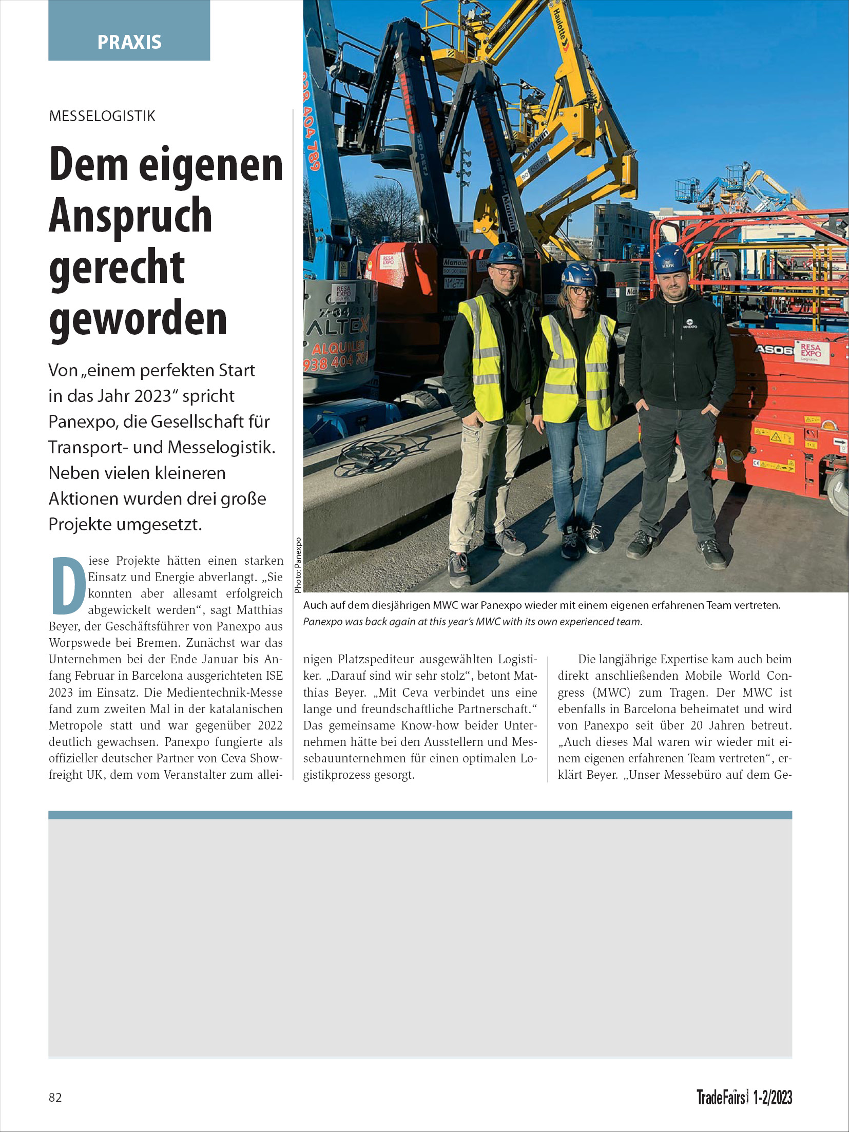 Artikel trade fairs international 2023