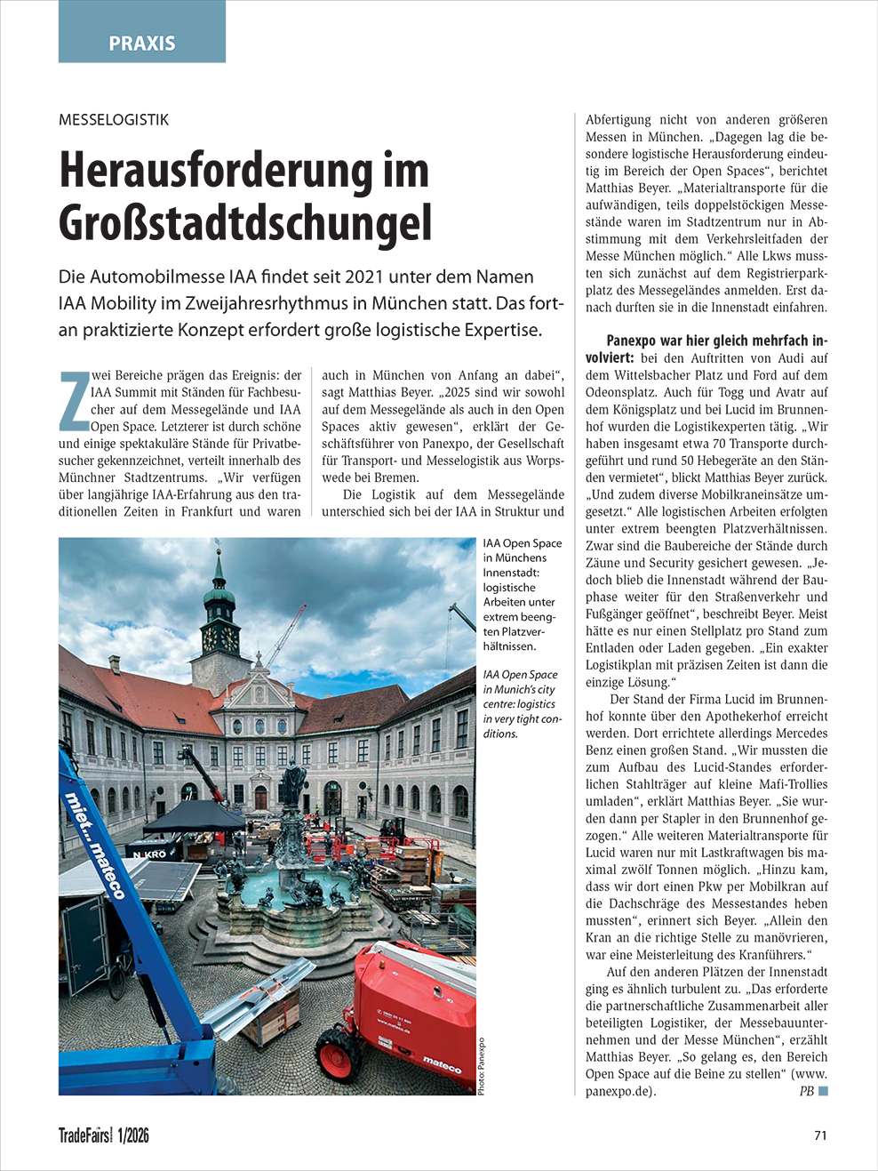 Artikel trade fairs international 2026